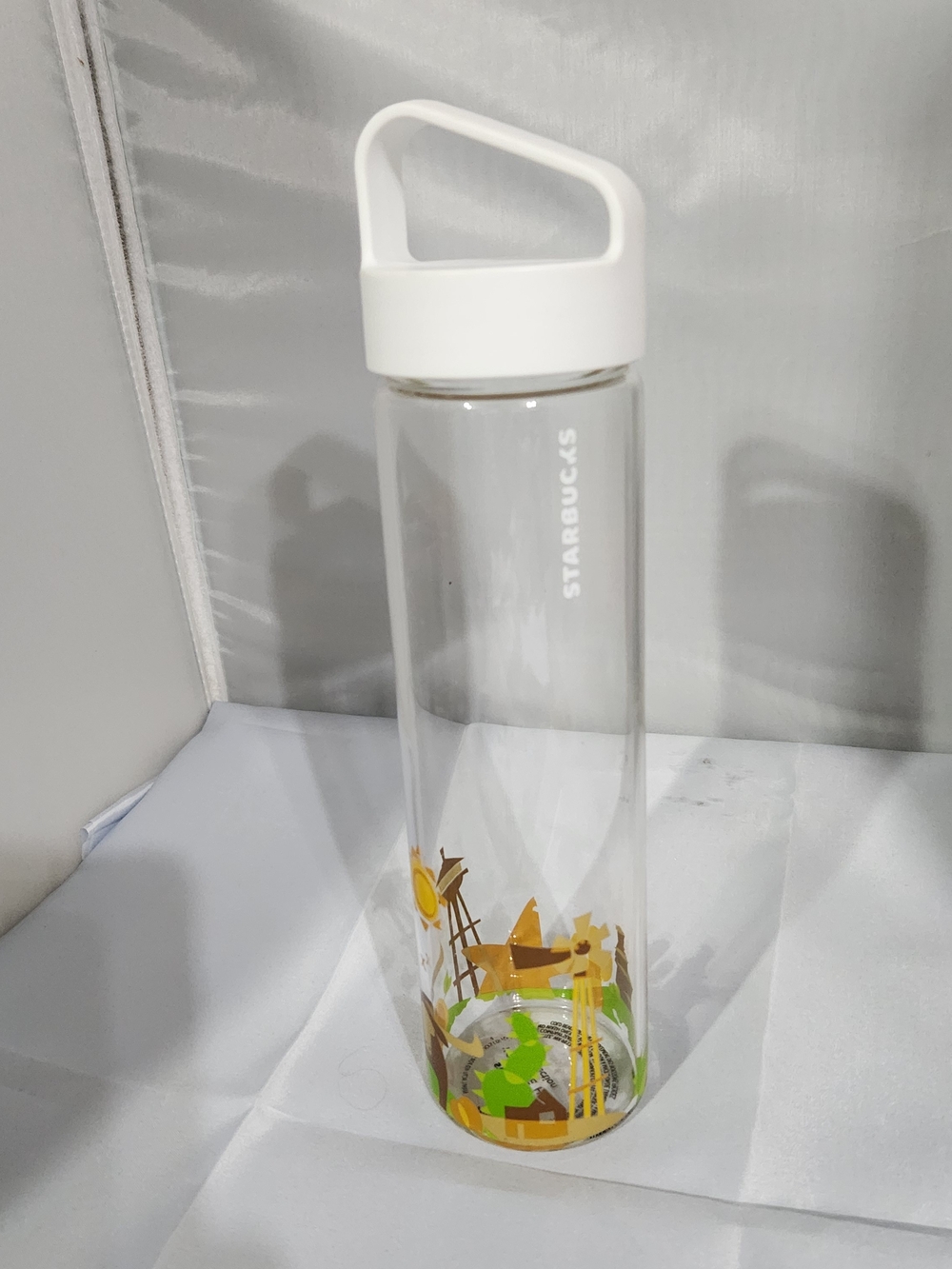 Starbucks Glass Water Bottle "You Are Here"
